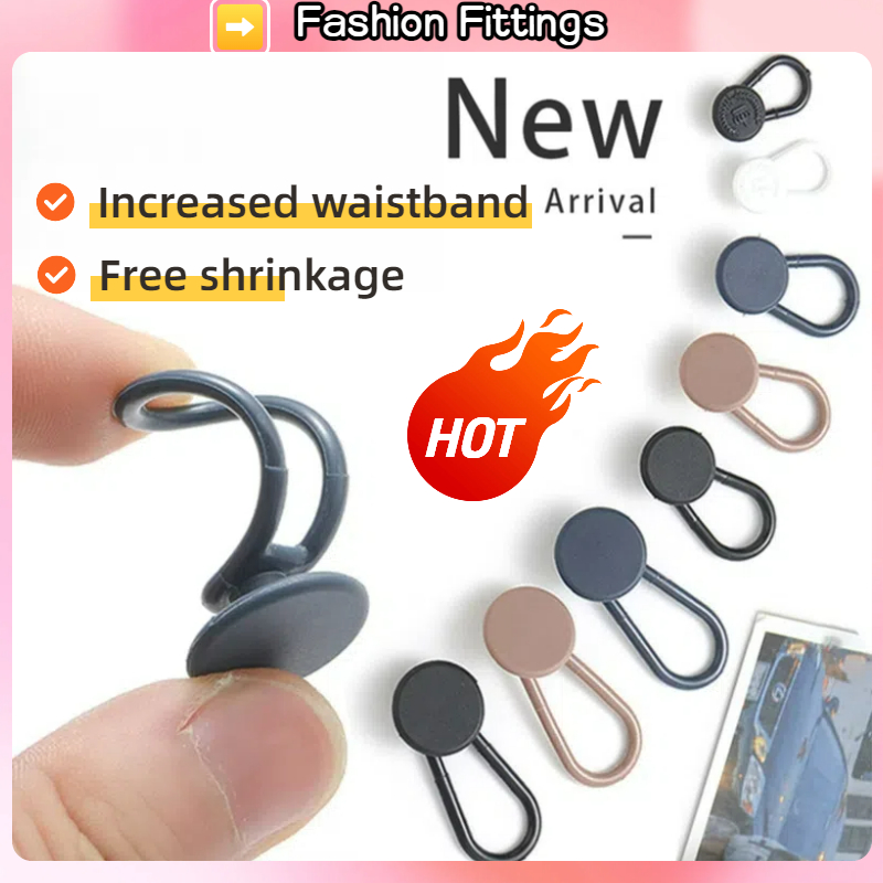 15-18 มม.ยางกางเกงเอวยืดปรับขยาย ปุ่มแพนท์เอวยาวปรับปุ่ม