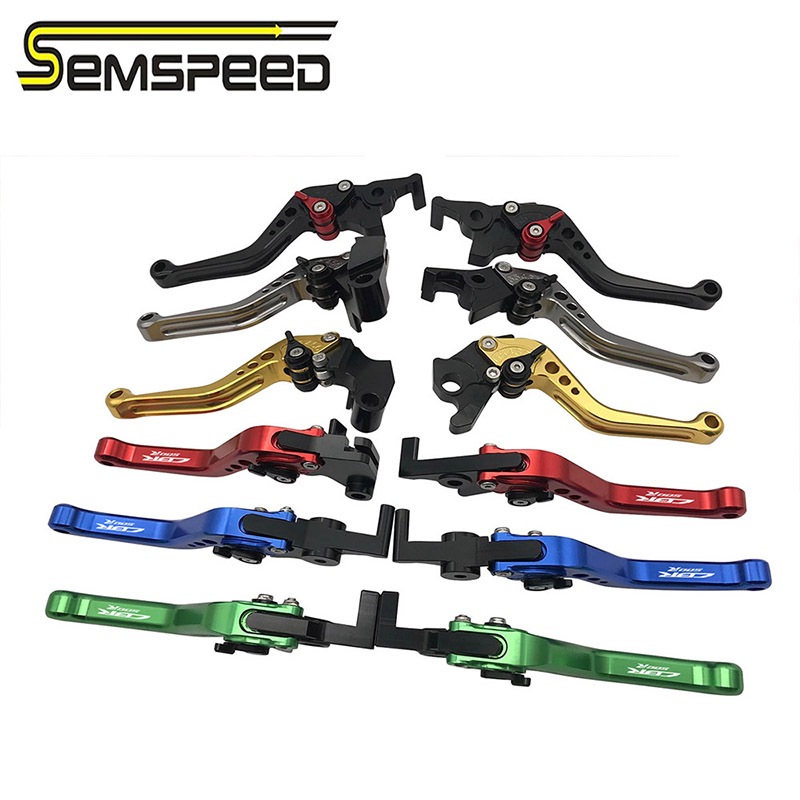 SEMSPEED รถจักรยานยนต์ CNC สั้นคลัทช์เบรคแบบปรับได้สําหรับ Honda CBR500R CBR 500R 2022-2024