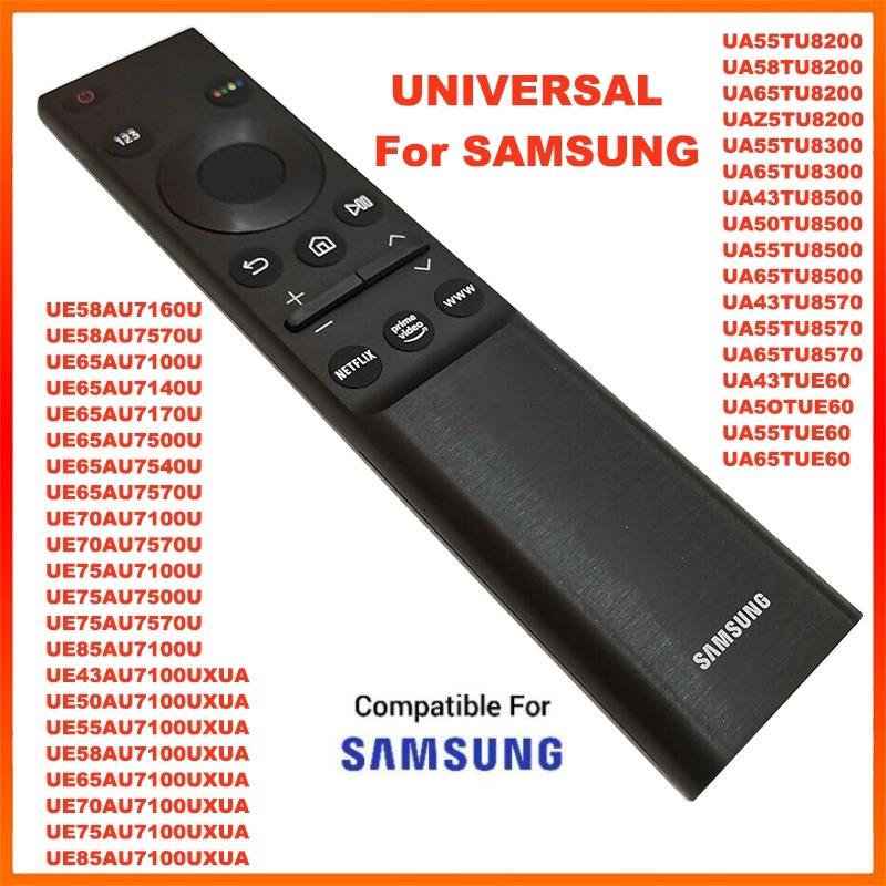 SAMSUNG รีโมทคอนโทรล BN59-0138D สําหรับ Samsung สมาร์ท LCD TV รีโมทคอนโทรล 2021 UA55AU AU7000 series