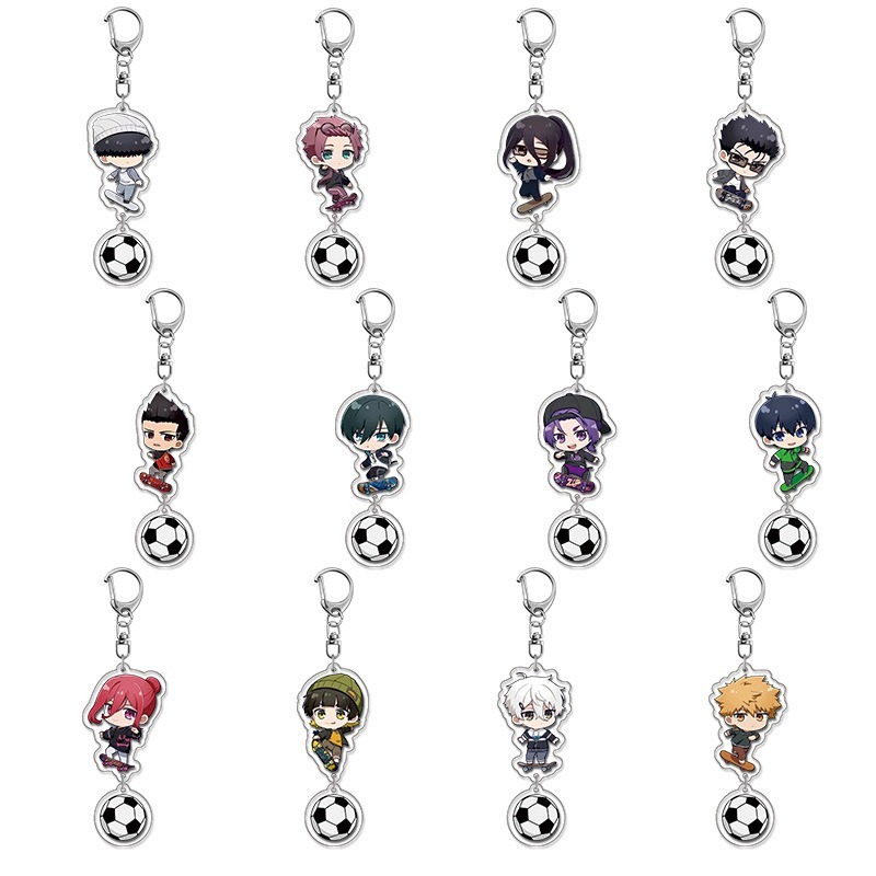อะนิเมะ Blue Lock Chigiri Hyouma Isagi Yoichi Bachira Meguru จี้รูปพวงกุญแจอะคริลิคพวงกุญแจคอลเลกชันชุดของขวัญคอสเพลย์