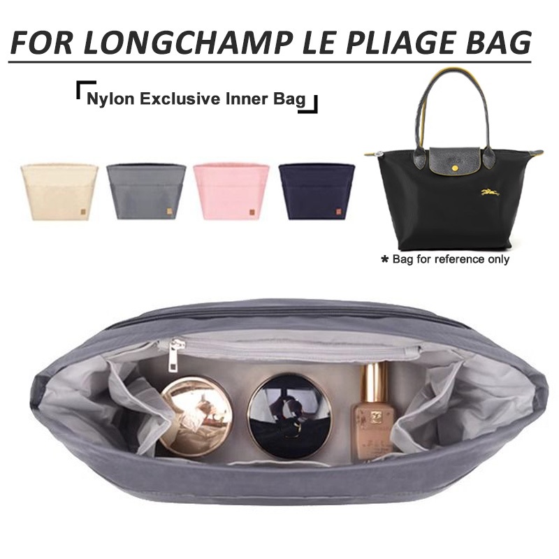 ไนลอนใส่กระเป๋าสําหรับ Longchamp L/M/S ยาวและสั้น ซับในเครื่องสําอาง ขนาดกลาง