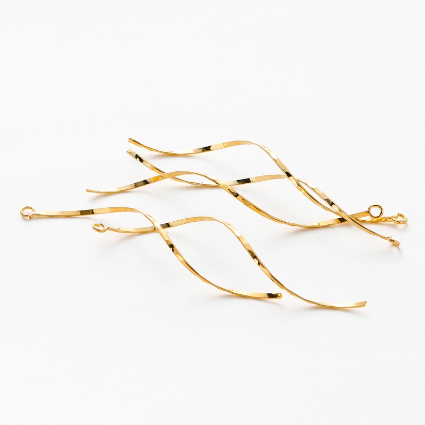St.kunkka 10 ชิ้น Gold-Plated 18K Color-Preserve Real Gold Single Batch Flower Stick DIY