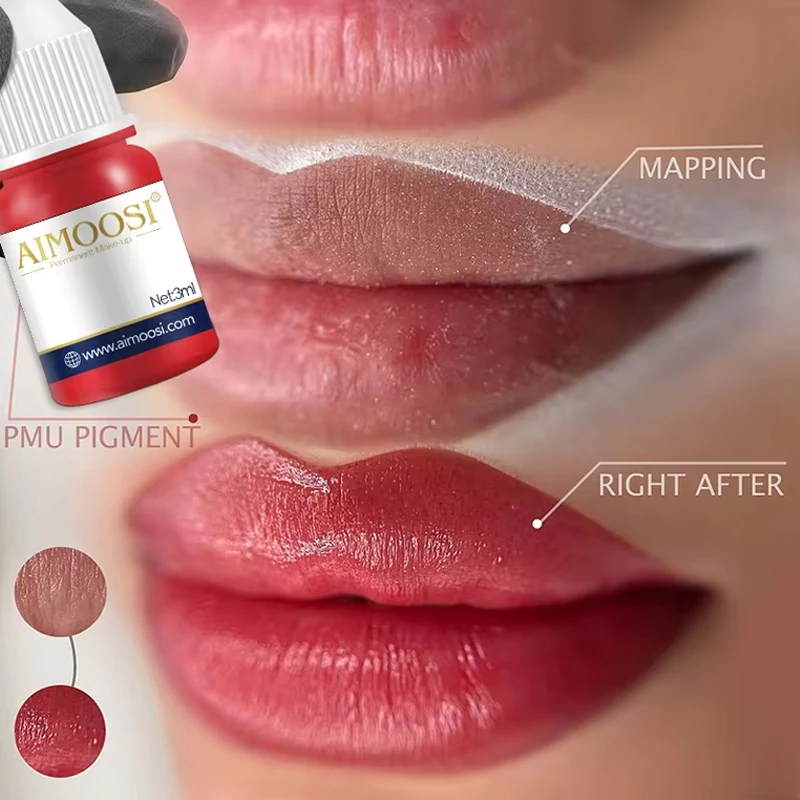 [Aimoosi] เม็ดสีออร์แกนิก สักคิ้ว-ปาก不掉สี แบบติดทน ผ่านการรับรอง FDA สารสกัดจากไม้สัด 99% สําหรับนักสักมืออาชีพ ขายส่งหมึกสักและสีเมคอัพถาวรระดับมืออาชีพ