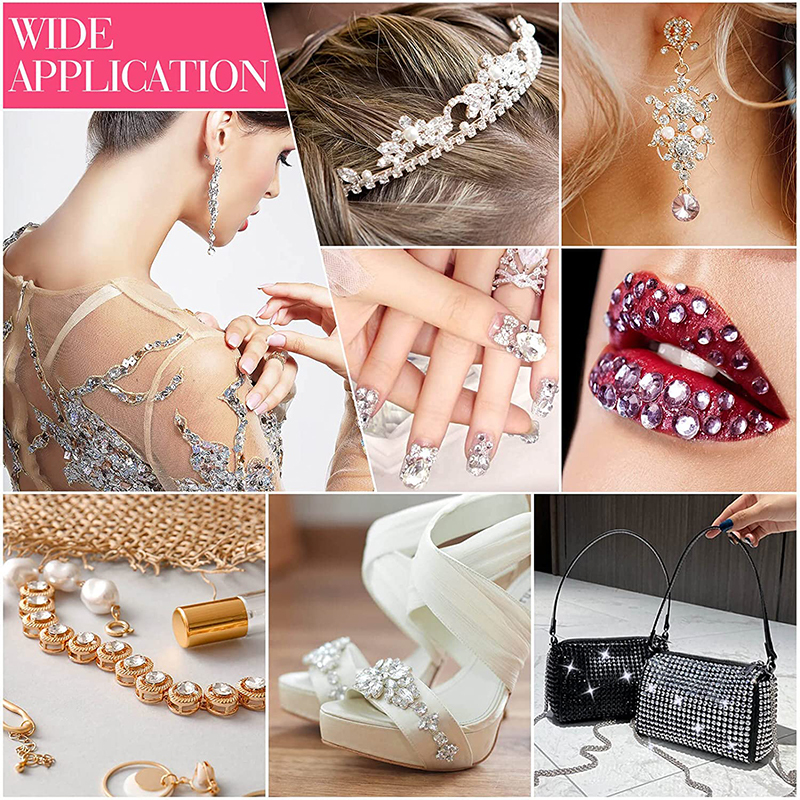 Annapink.th Face Gems Tattoo Eye Jewels Festival Body Crystal Make Up Sticker Pearls EN - รูปที่ 2