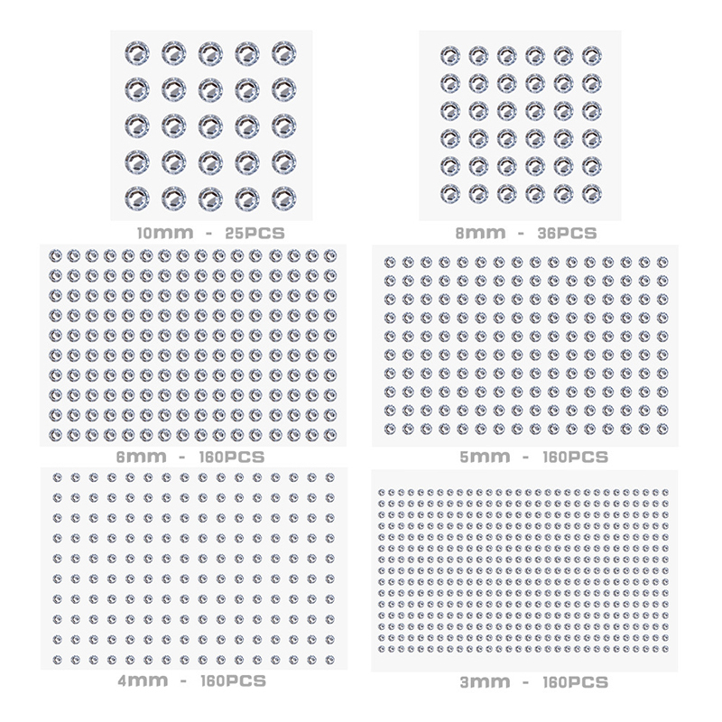 Annapink.th Face Gems Tattoo Eye Jewels Festival Body Crystal Make Up Sticker Pearls EN - รูปที่ 7