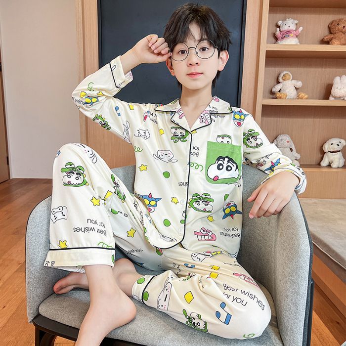ชุดนอนเด็ก  ลายการ์ตูน ทรงใหญ่ ชุดนอนเด็กผู้หญิง ชุดกันหนาวเด็ก ชุดนอนเด็ก