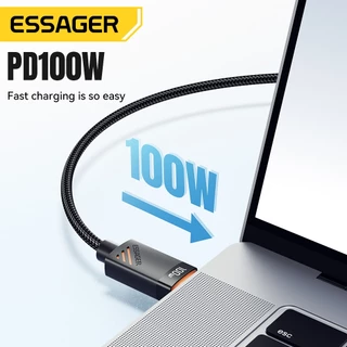 Essager Type-C To C+L+ watch Wireless 3 in 1 สายชาร์จใช้งานร่วมกับ ip 5-16 Series, Ap watch Series,Android,แล็ปท็อป