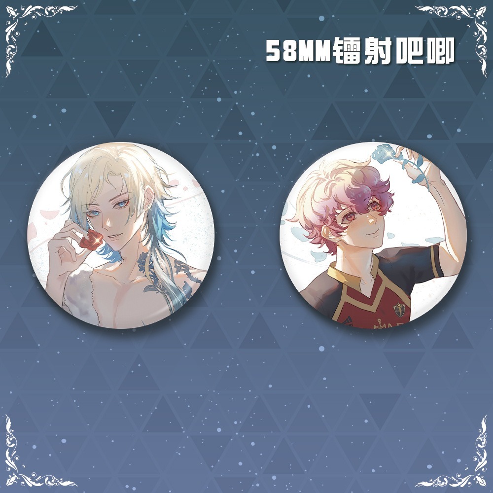 อะนิเมะ Blue Lock Michael Kaiser Alexis ป้ายปุ่มเข็มกลัด Pins คอสเพลย์คอลเลกชันของเล่นกระเป๋าตกแต่งข