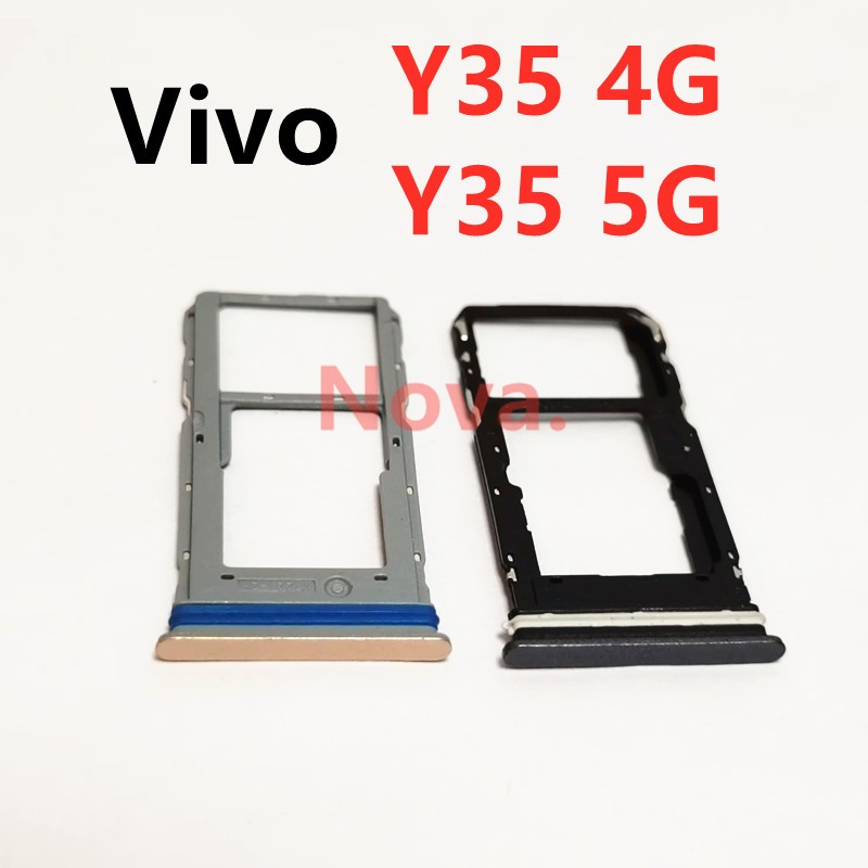 ถาดซิมการ์ดสําหรับvivo Y35 5G 4Gเคสโทรศัพท์สล็อตผู้ถือโทรศัพท์มือถือส่วน