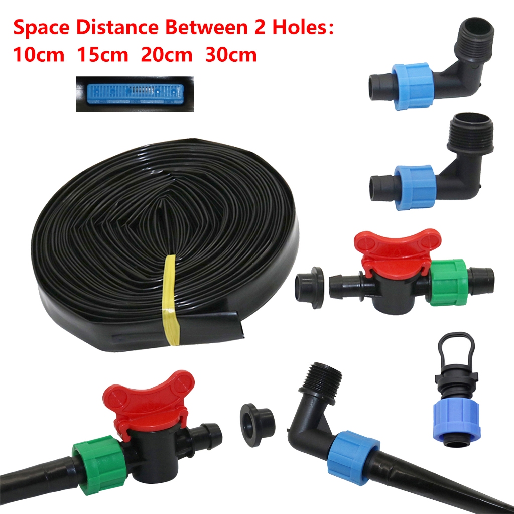 16มิลลิเมตรหยดชลประทานเทปแบ่งยาว10/15/20/30เซนติเมตรเรือนกระจกผลไม้ต้นไม้ชลประทานระบบกระถางดอกไม้รดน้ําท่อเทป
