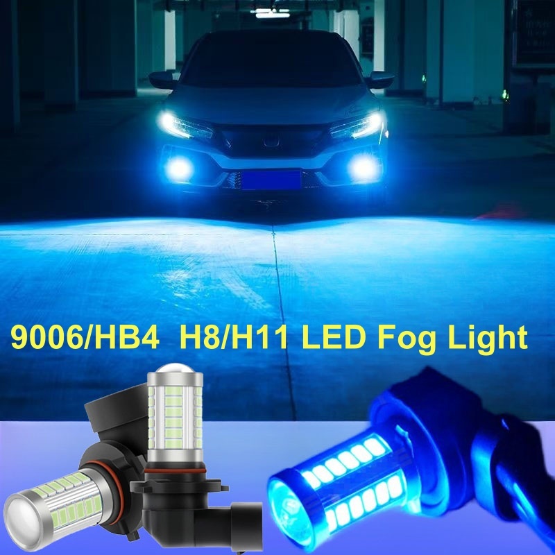 2pcs 9006 HB4 H8 H11 หลอดไฟ LED หมอก Ice Blue White 5730SMD หลอดไฟสําหรับหมอก, DRL, ไฟท้าย