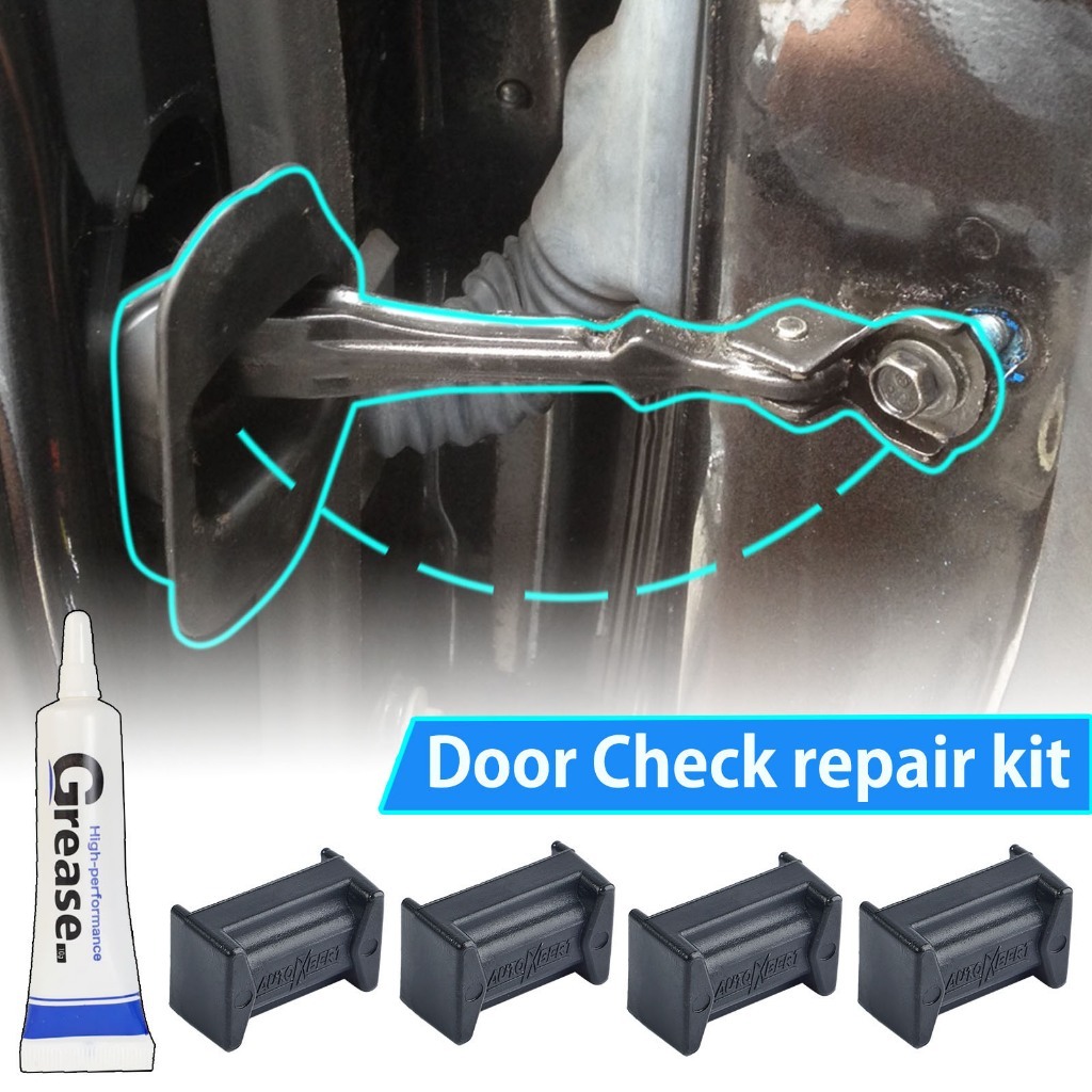 4pcs รถประตู Checker สายคล้องคอตรวจสอบ Assy แขน Limiter Damping Jam หยุดชุดซ่อมสําหรับ Toyota PRIUS Nissan X-TRAIL JUKE
