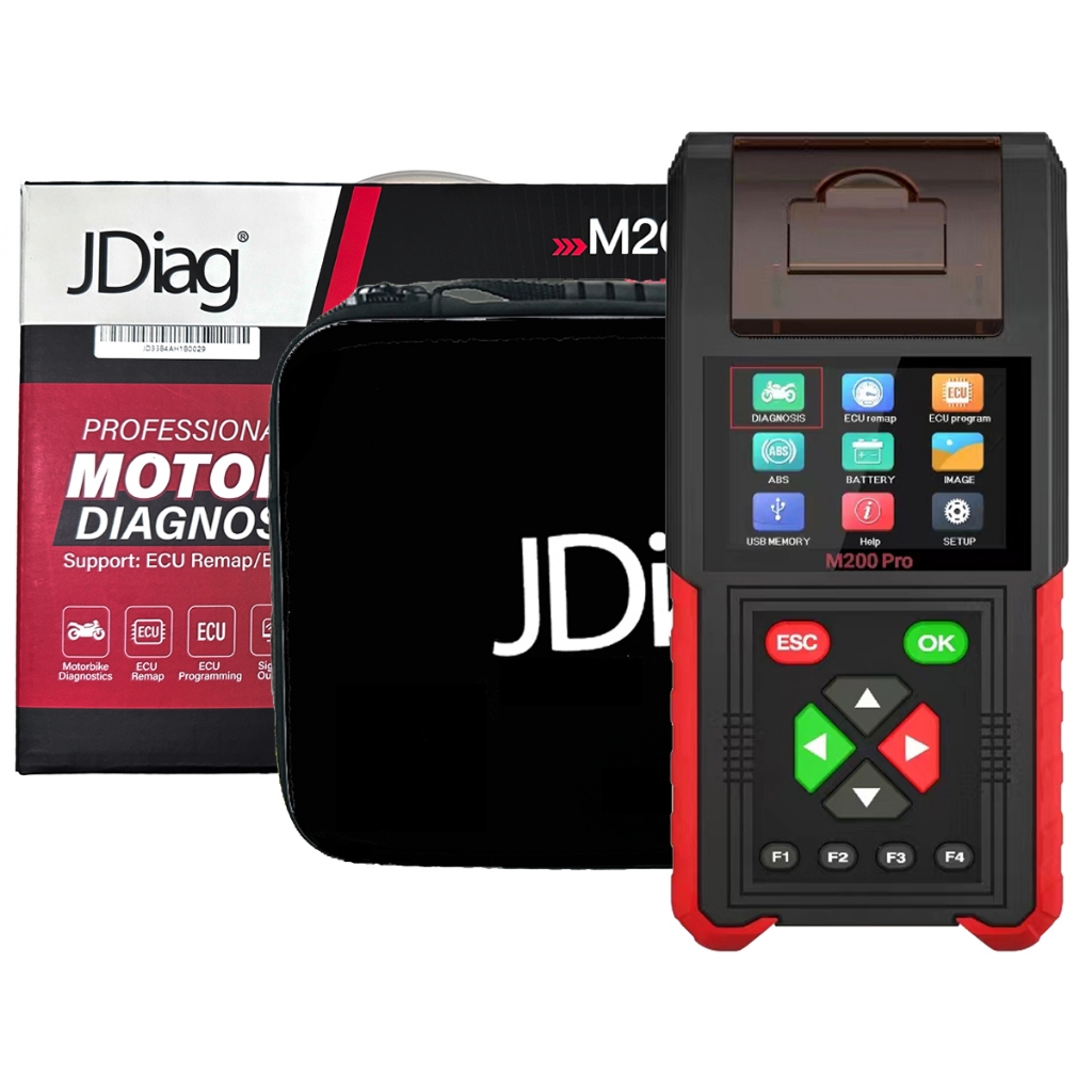 2024 Remap เครื่องมือ JDiag เครื่องสแกนเนอร์รถจักรยานยนต์ M200 PRO Universal รถจักรยานยนต์เครื่องสแก