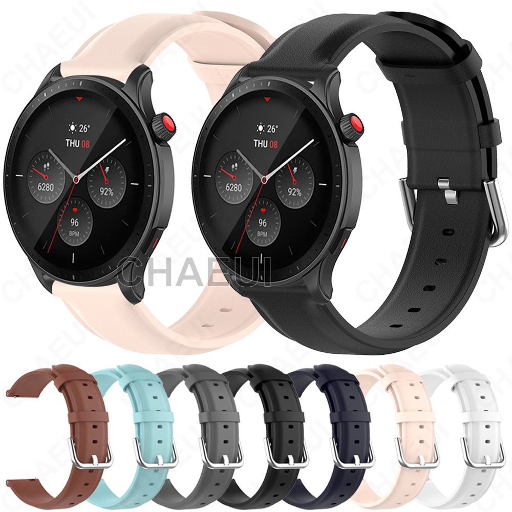 สายหนังสายนาฬิกาอุปกรณ์เสริมสําหรับ Amazfit GTR 4 3 Pro 2 / Balance 2 3 Ultra / Cheetah Pro / GTR Mini / Active 2