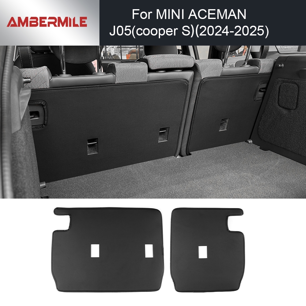 สําหรับ MINI Cooper S ACEMAN J05 2024 2025 ที่นั่งด้านหลัง Back Protector Dirtyproof Trunk Anti Kick เบาะรถ Boot Mat อุปกรณ์ตกแต่งภายใน