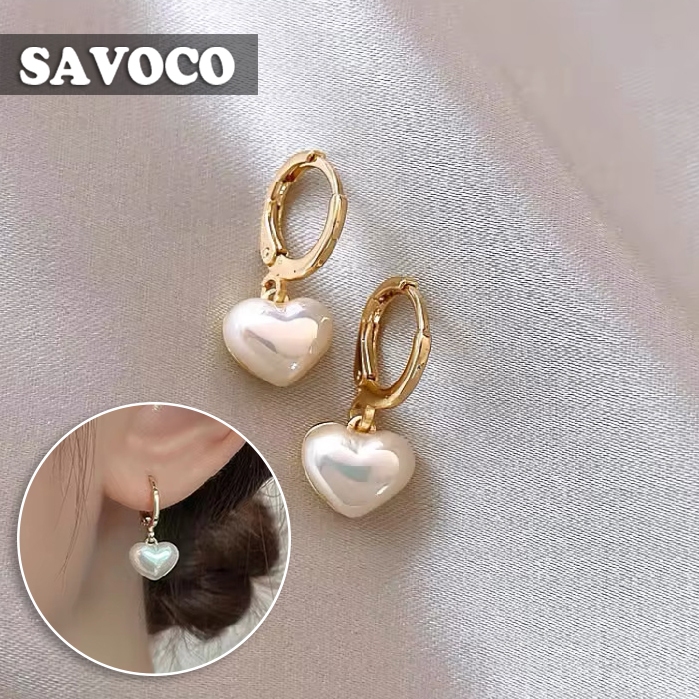 Savoco แฟชั่นต่างหูห่วงหัวใจสีขาวปาร์ตี้ของขวัญวินเทจห้อยต่างหูสำหรับผู้หญิงเครื่องประดับ SE190 ราคา ถูกที่สุด ดีลบีเคเค