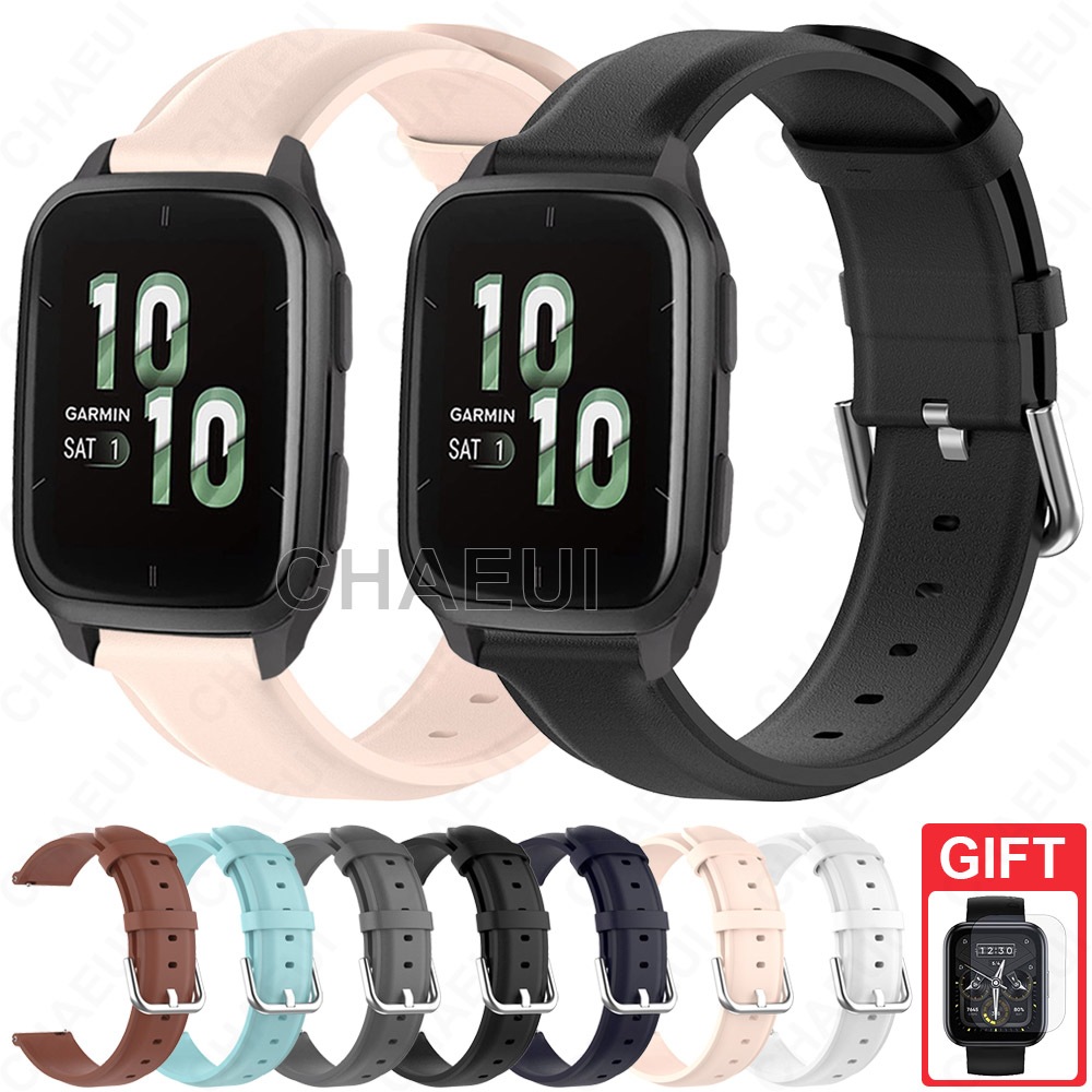 สายหนังสายนาฬิกาสร้อยข้อมืออุปกรณ์เสริมสําหรับ Garmin Venu Sq / Sq 2 Music
