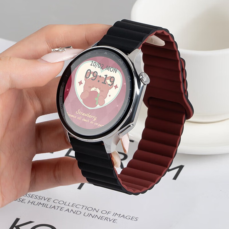 สําหรับ OPPO Watch X/X2/X3 สายนาฬิกาซิลิโคนแม่เหล็ก 22 มม.ขนาดสายคล้อง