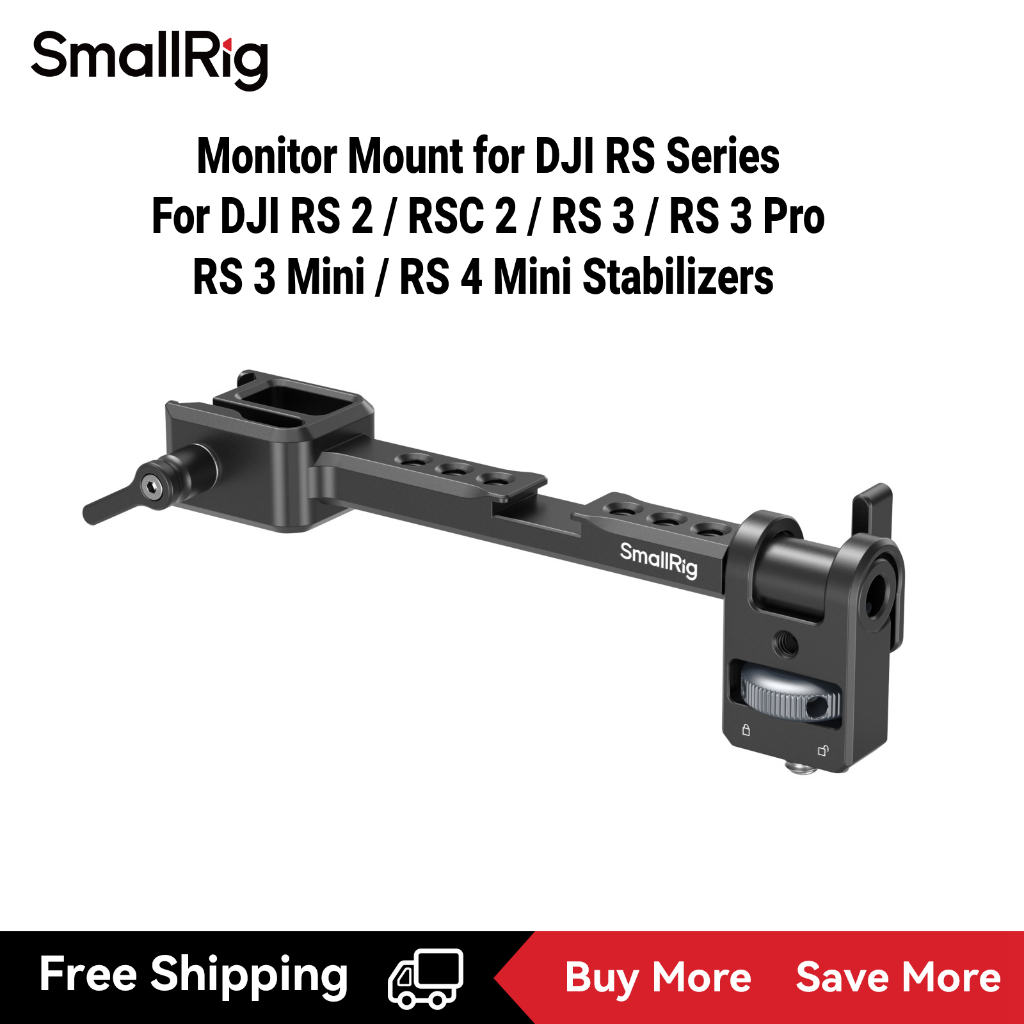Smallrig Monitor Mount สําหรับ DJI RS 4 Mini / RS 3 Mini / RS 3 / RS 3 Pro / RS 2 / RSC 2 โคลง #5337