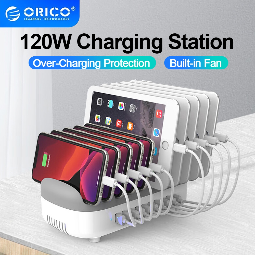 ORICO 5/10 Port Charger Station Dock 10Ports 120W/5Ports 40w (DUK)