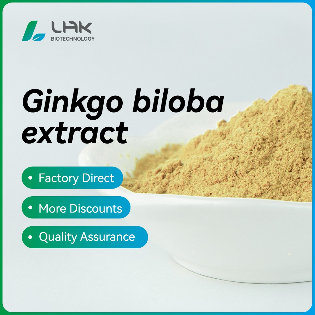 โรงงานจัดหา Ginkgo biloba สารสกัด 10:1 ผงแปะก๊วย biloba รวมฟลาโวนอยด์ 24%