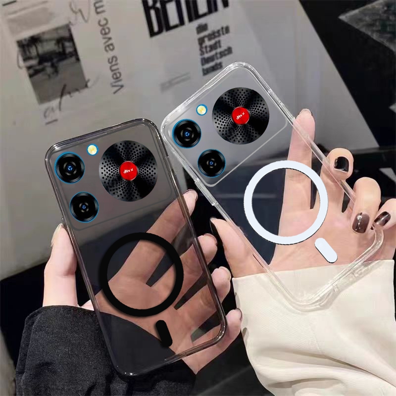 ปลอก ZTE Nubia Music Z2353 เคสโทรศัพท์พร้อมสติ๊กเกอร์ชาร์จไร้สายแม่เหล็ก