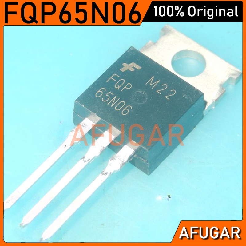 10 ชิ้น Original FQP65N06 65N06 TO-220 65A 60V อินเวอร์เตอร์ MOSFET ทรานซิสเตอร์