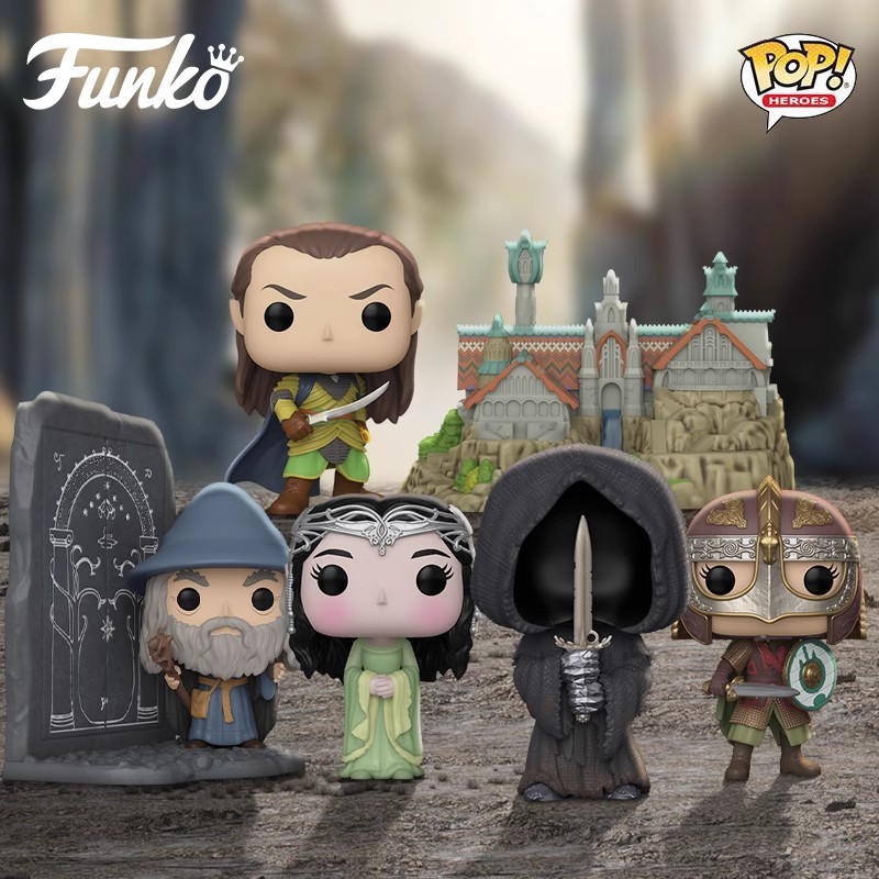 Funko Pop Lord of the Rings Gandalf Eowyn battle รอบเครื่องประดับของเล่นมือถือสํานักงานอินเทรนด์เล่น