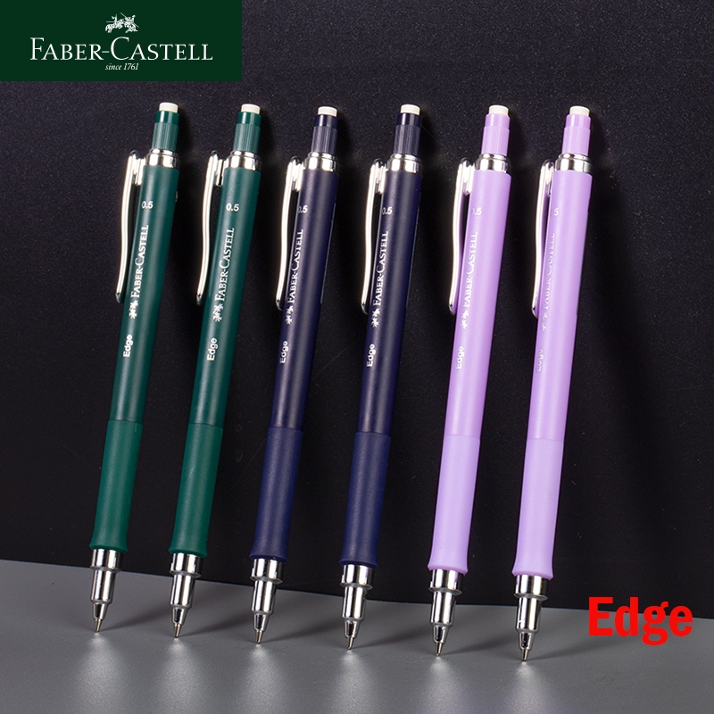 Faber-castell Edge Retro Business Press 0.5 มม. ดินสออัตโนมัติ เฉพาะนักเรียน ดินสอกิจกรรมที่ไม่แตกหั