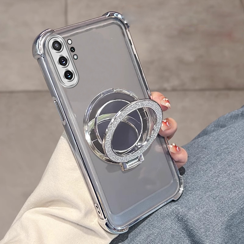 FOR เคส เคสสำหรับ SAMSUNG note 10 plus และ samsung note 10 pro เคสโทรศัพท์แบบนุ่ม ซิลิโคนกันกระแทก ดีไซน์ใหม่ สวยงาม ใส พร้อมที่วาง SJSFHZJ01