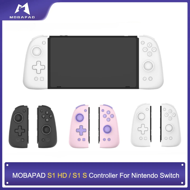 MOBAPAD S1 HD คอนโทรลเลอร์เกมไร้สายที่ถอดออกได้, เกมแพดพร้อมคอนโซลจอยสติ๊ก Hall สําหรับ Nintendo Switch V1 V2 NS OLED Joypad