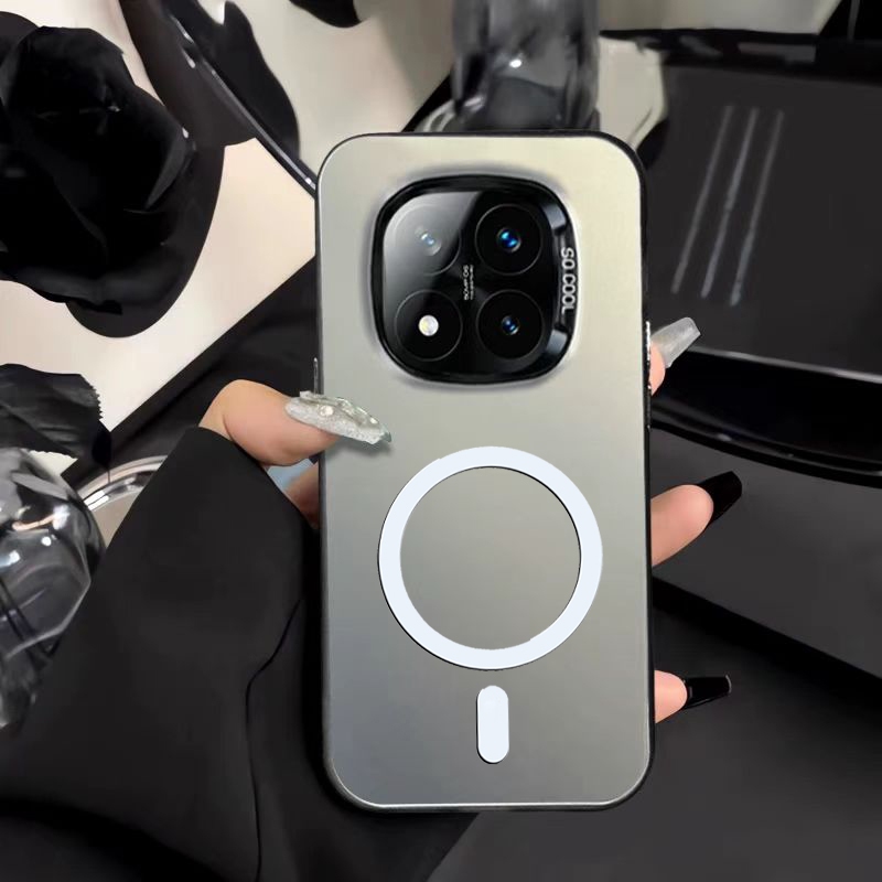 Xiaomi Redmi Note 14 Pro Plus + Note14 Pro 5G Casing Phone Case with Magnetic Wireless Charger Sticker