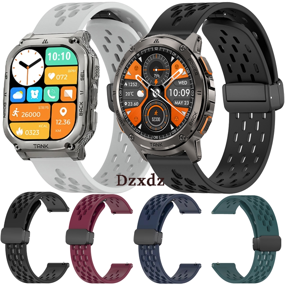 ฟิล์ม KOSPET TANK M3 T3 Ultra สาย สายรัดสําหรับ KOSPET TANK M2 T2 Ultra Smartwatch ซิลิโคนสายรัดข้อม