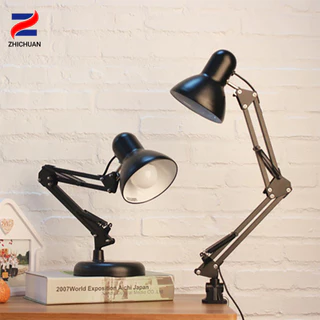 ZHICHUAN โคมไฟตั้งโต๊ะ โคมไฟอ่านหนังสือ ไฟตั้งโต๊ะ Table lamp ปรับระดับได้ ขั๊ว e27 ประหยัดพลังงาน
