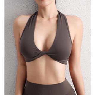 เลดี้เชือกแขวนคอที่สวยงามกลับเซ็กซี่โยคะกีฬาชุดชั้นใน