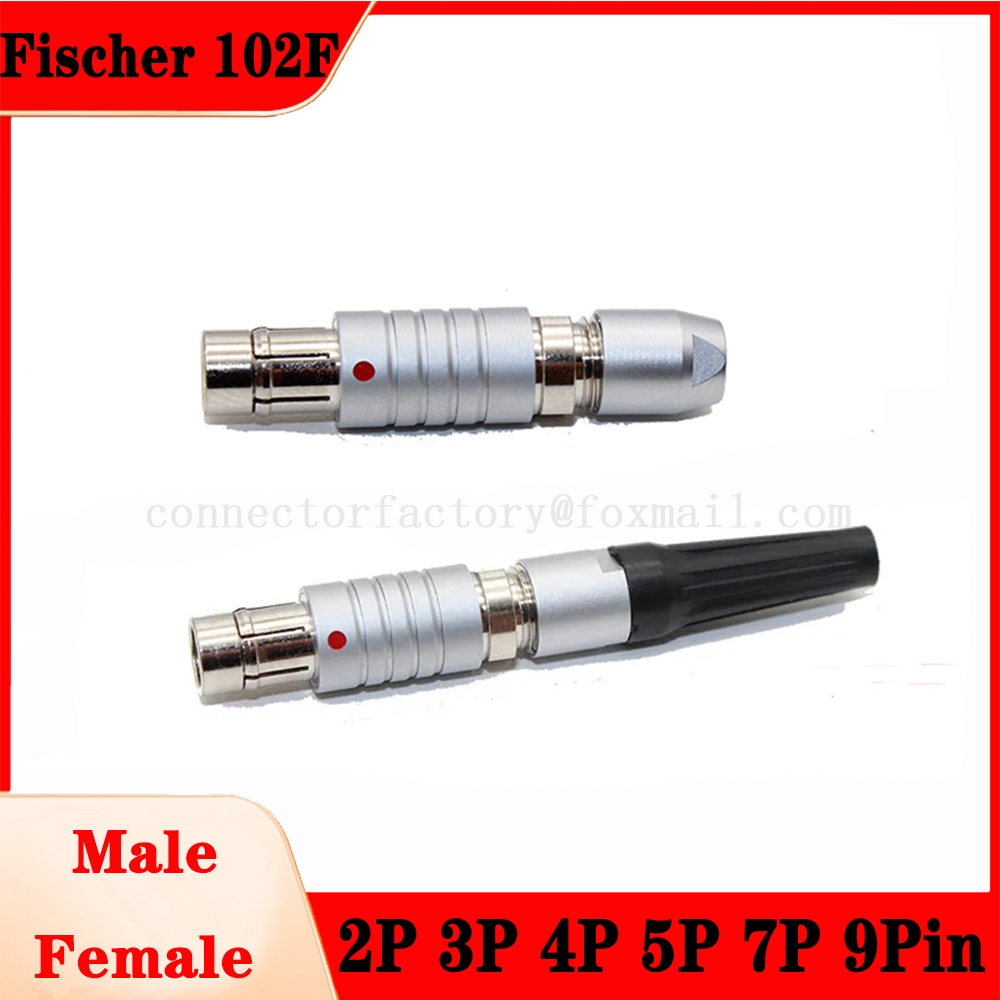 ใช้งานร่วมกับ Fischer 102F 0F M9 2 3 4 5 7 9 Pin กันน้ํา Push-pull Self-locking ฟรีครึ่ง Moon ชายหญิงปลั๊กรอบ Connector