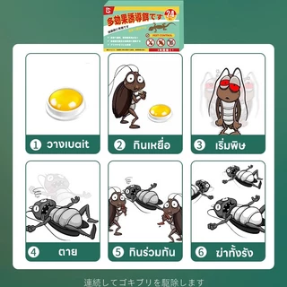 24 เม็ด วางเม็ดเดียวอยู่ได้ 3 ปี MINI ยาฆ่า ยากำจัด ไล่แมลงสาบ ฟิโพรนิล 0.5% และ โซลูชิน 4% ดึงดูดอย่างมีประสิทธิภาพ อัตราการตายสูงถึง 99.9% ผลิตภัณฑ์จากแบรนด์ญี่ปุ่น แมลงสาบ ไล่แมลงสาบ บ้าน