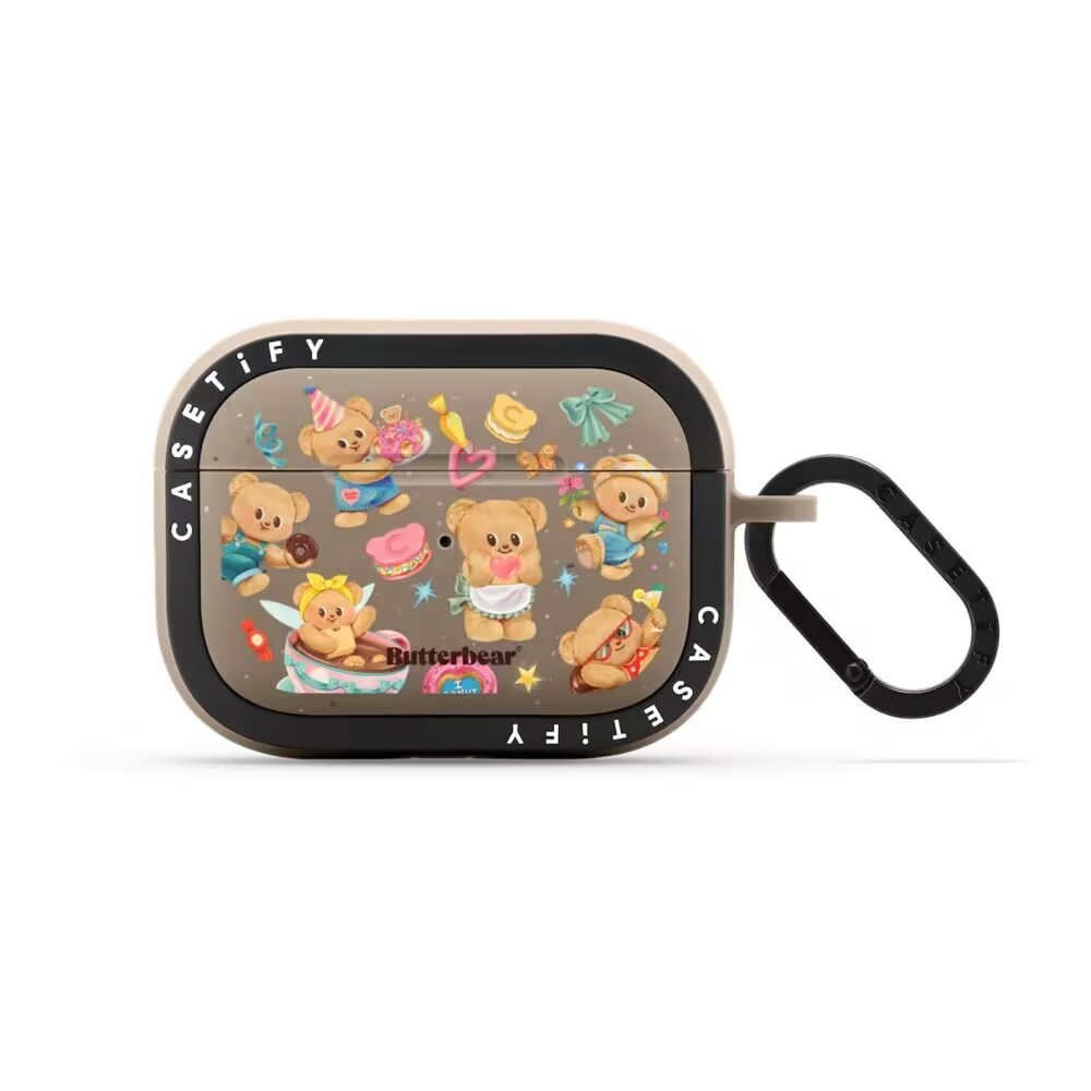 Frosted เคสหูฟัง Butter Bear Hello Tomorrow เหมาะสําหรับ Apple Airpods3 รุ่น/4 รุ่นหูฟังน่ารักการ์ตูน airpodspro Simple pro2 รุ่น Niche Creative ไร้สายบลูทูธป้องกันกรณี