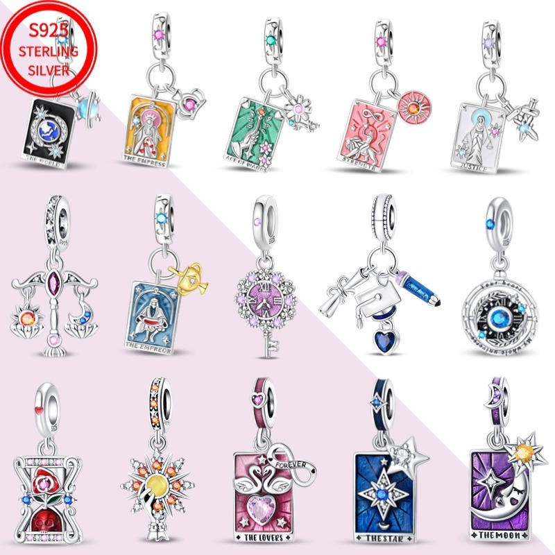 Pan Charm Scepter Life จี้การจับคู่สร้อยข้อมือรูปหัวใจเดิมจี้รักใหม่จี้ของขวัญ