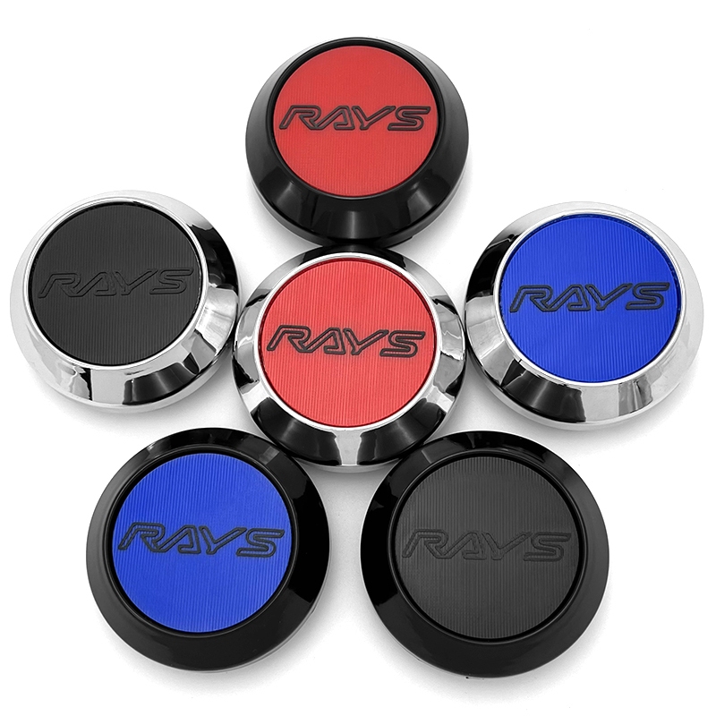 1PCS ทนทาน ABS 64 มม.ด้านนอก 57 มม.ภายใน Rays ล้อ Center Hub Cap Rays รถขอบ Hubcap ฝาครอบ