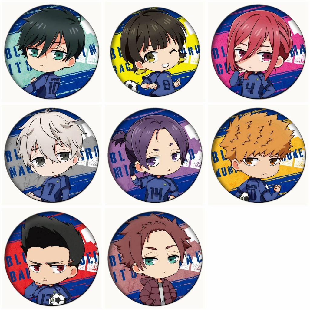 อะนิเมะ BLUE LOCK Isagi Yoichi Chigiri Hyoma Seishiro Nagi น่ารักป้ายปุ่มเข็มกลัด Pins คอสเพลย์คอลเลกชันของเล่นกระเป๋าตกแต่งของขวัญ