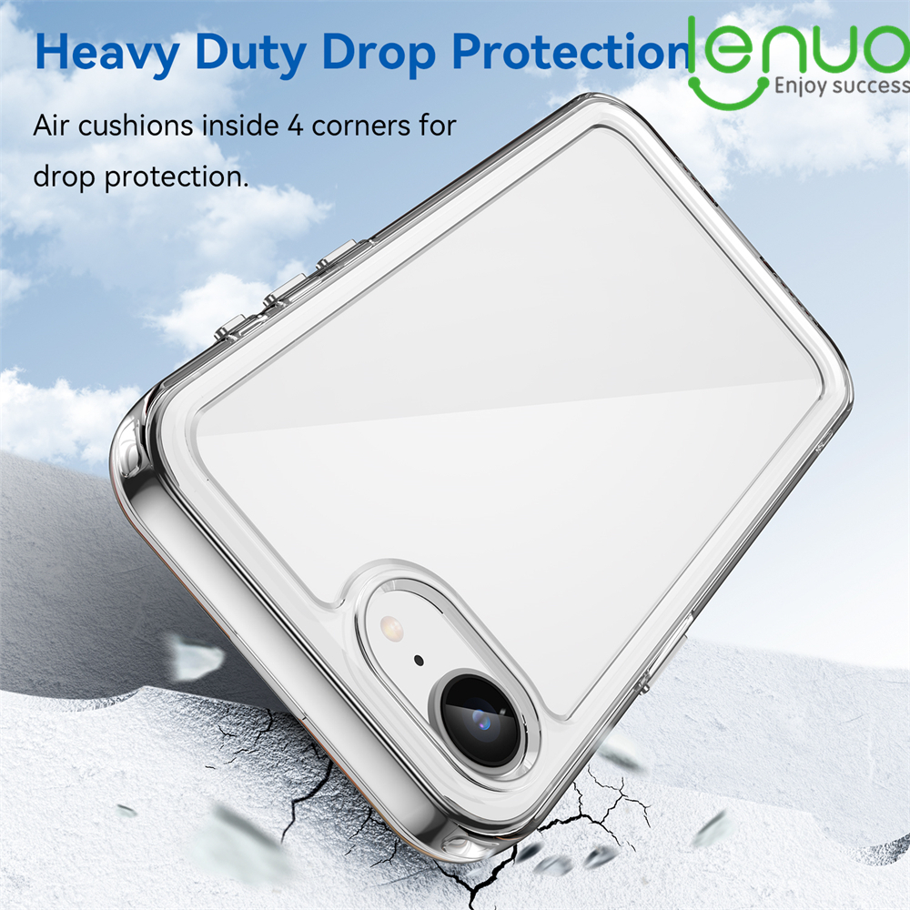 Lenuo เคสโทรศัพท์มือถือแบบใส กันกระแทก สําหรับ iPhone 16 16E  SE4 15 14 13 12 11 Pro Max ip 16 15 14