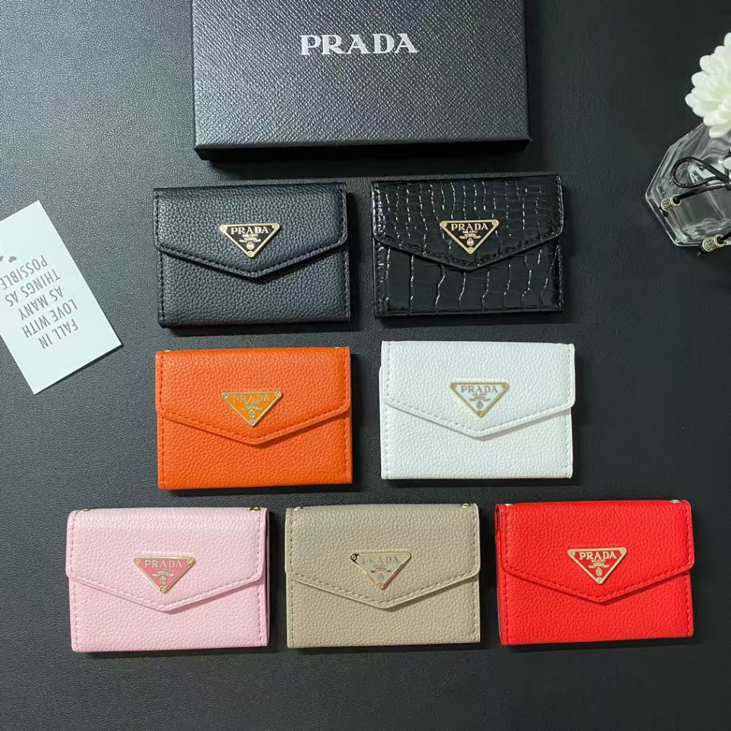 สินค้าเฉพาะจุด. แฟชั่นแบรนด์ Prd. ลายนูนหนัง/ลายลิ้นจี่/ลายจรเข้/แบบออร์แกน/แบบซองจดหมาย ซองการ์ดหลายช่อง กระเป๋าสตางค์ศูนย์ กระเป๋าใส่บัตรธนาคาร กระเป๋าเก็บบัต