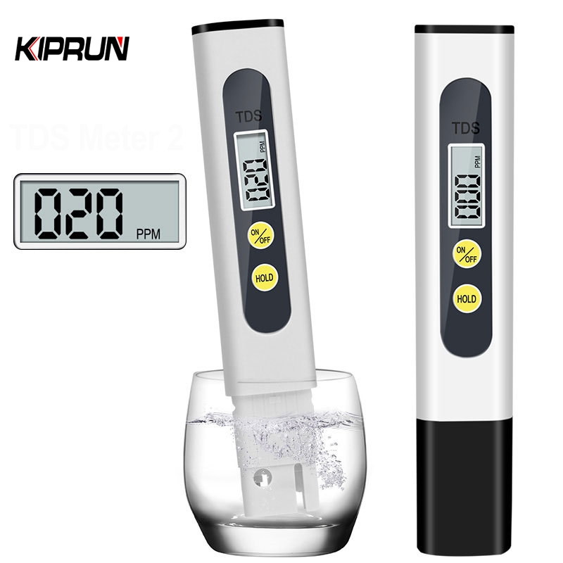 Kiprun TDS Meter เครื่องทดสอบคุณภาพน้ําเครื่องทดสอบสอบเทียบอัตโนมัติ 0-9090 Ppm Ideal Water Test Pen PH เมตรน้ําดื่ม Aquariums เครื่องทดสอบ 0.01 ความแม่นยําสูง