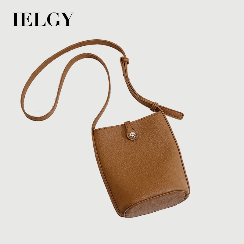 IELGY ด้านหลังสองด้านเวอร์ชั่นเกาหลีของแท้หนังหนังนุ่มCross-Body Bag All-Matchกระเป๋าโทรศัพท์มือถือ
