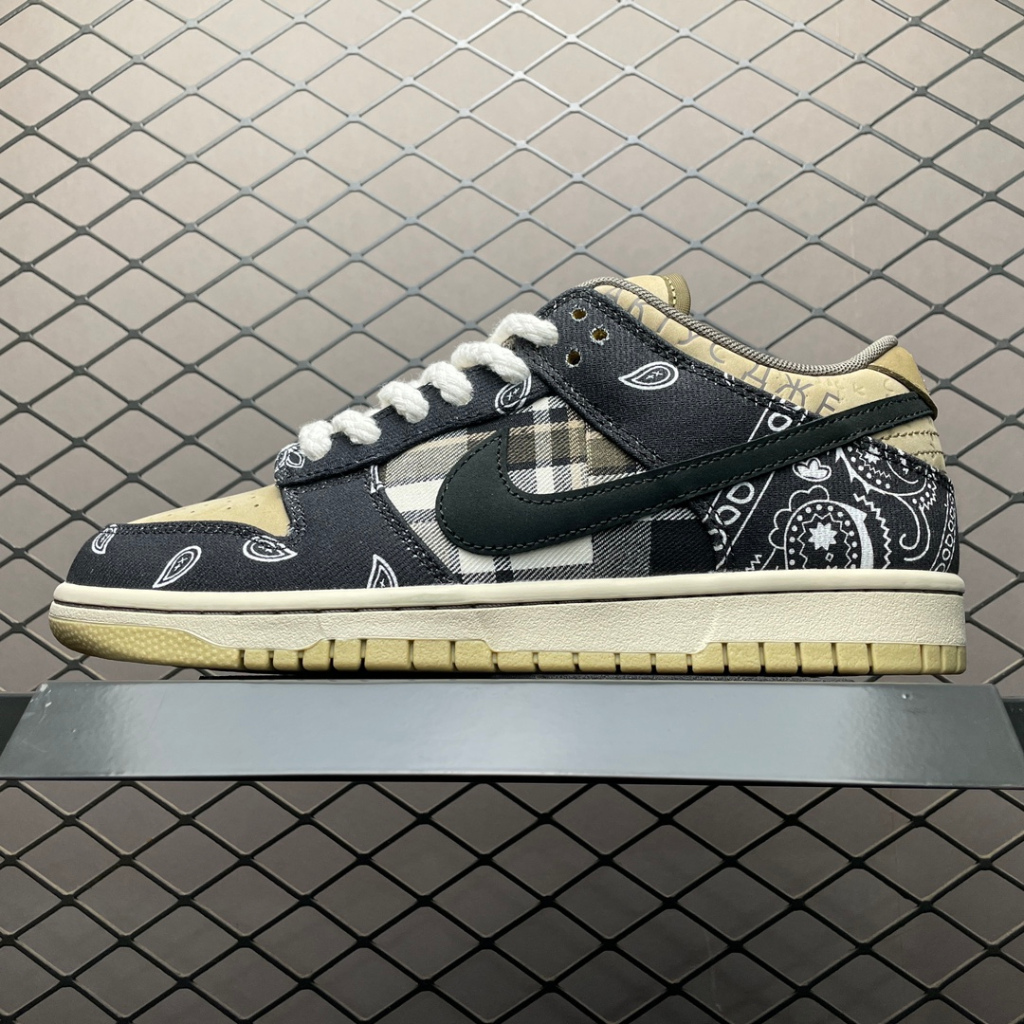 Travis Scott x Dunk Low Jackboys รองเท้าสําหรับผู้ชายและผู้หญิง CT5053-001