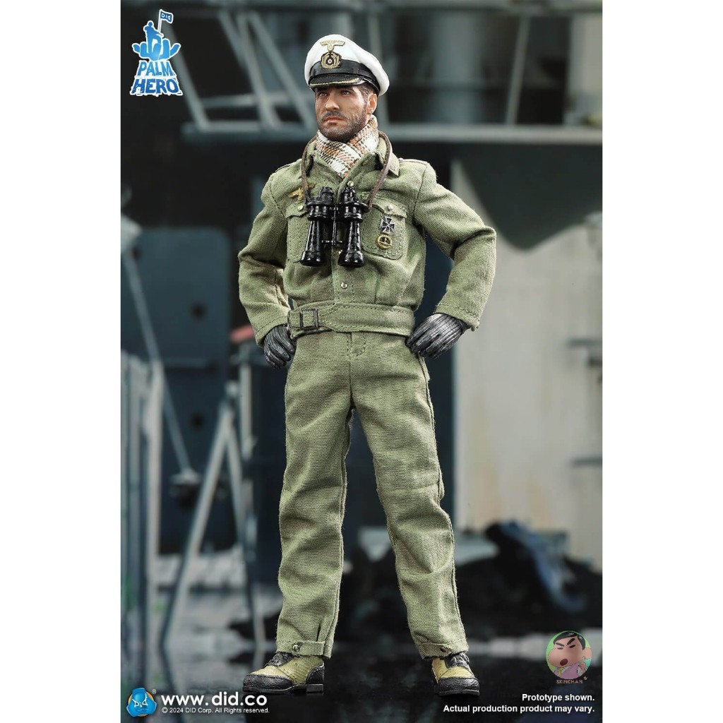 DID XD80026 1/12 Palm Hero Series WWII เยอรมัน U-Boat Commander – Lehmann Action Figure