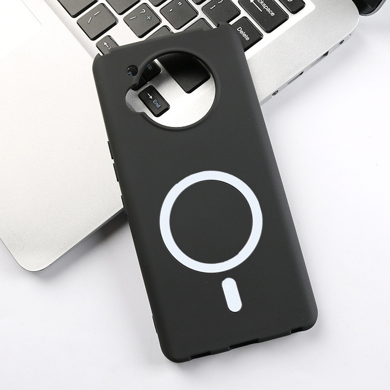 Sharp Aquos R7 /Aquos P7 Case Casing Phone Cover Bumper with Magnetic Wireless Charger Sticker