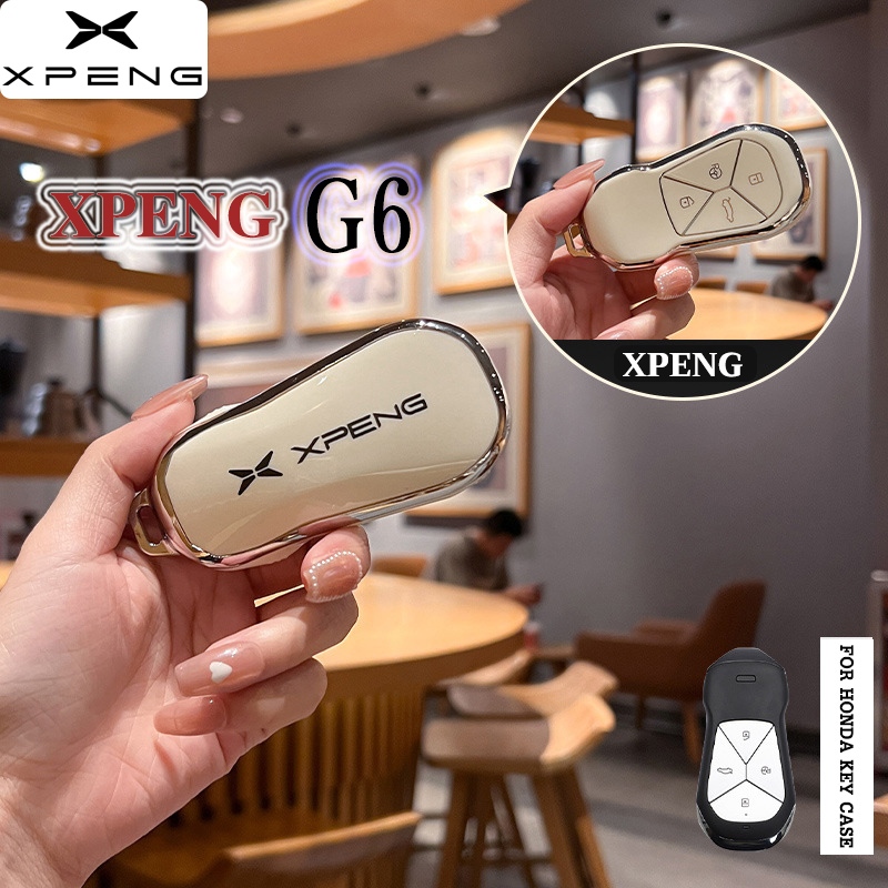 Xpeng ฝาครอบกุญแจรถ XPENG G6 เคสกุญแจเคสกุญแจรีโมทเข้ากันได้กับ XPENG G6