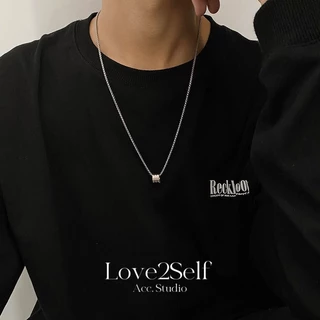 Love2Self X068 Hip Hop เอวเล็ก 60 ซม.สร้อยคอสแตนเลส Unisex Non Tarnish Minimalist กันน้ํา Punk